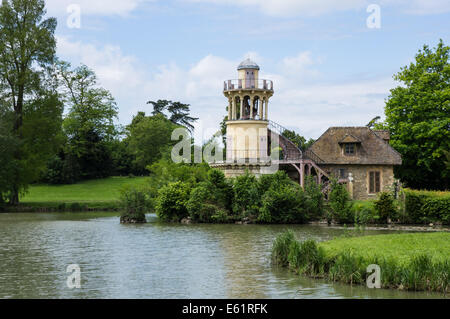 Dans la tour de Marlborough dans le hameau de la reine (de Marie-Antoinette à Versailles (France) Banque D'Images