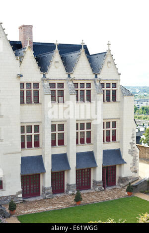 ANGERS, FRANCE - 28 juillet 2014 : palace à Angers Château, France. Château d'Angers a été fondée au ixe siècle par chefs d'une Banque D'Images