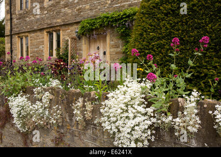 Royaume-uni l'Angleterre, dans le Dorset, Gillingham, Templecombe, Chalet jardin coloré Banque D'Images