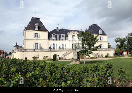 Château de Cîteaux - Meursault La cueillette Philippe Bouzereau Viticulteur.Bourgogne.Côte-d'ou 'golden' pente Bourgogne-Franche-Comté Banque D'Images