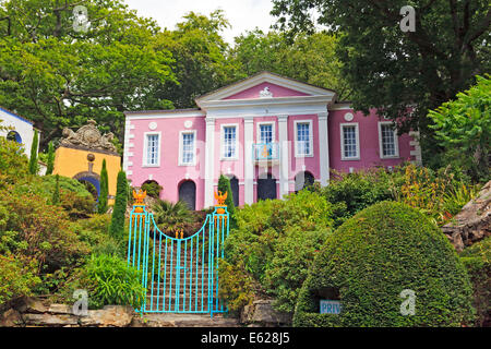 L'Unicorn bâtiment dans Portmeirion Village, Pays de Galles Banque D'Images