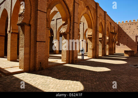 La mosquée de Tin mal a été ajouté à la Liste indicative du patrimoine mondial de l'UNESCO en juillet 1995,pied des montagnes du Haut Atlas, Maroc Banque D'Images