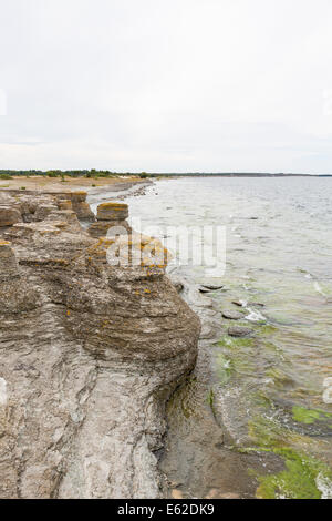 Les piles de la mer au bord de mer Banque D'Images