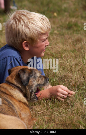 L'Ellingham & Ringwood Agricultural Society Show annuel à Somerley Park, Ellingham, Ringwood, Hampshire, Royaume-Uni en août Banque D'Images