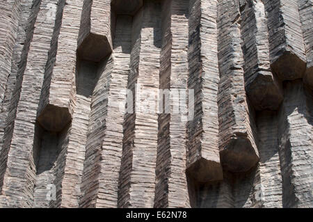 Colonnes de basalte entrelacées, garni gorge, Arménie Banque D'Images