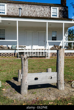 Les stocks en dehors de la surveillance's House, Somerset Place State Historic Site, Cresswell, Albemarle, North Carolina, USA Banque D'Images