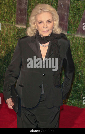 Los Angeles, USA. 07Th Mar, 2010. Actrice américaine Lauren Bacall arrive à la Vanity Fair Oscar Party at Sunset Tower à Los Angeles, USA, 07 mars 2010. Photo : Hubert Boesl/dpa/Alamy Live News Banque D'Images