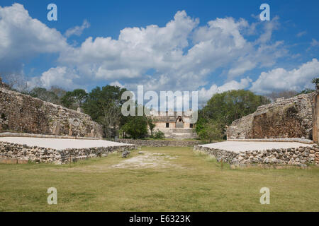 Ball Uxmal Mexique Yucatan Banque D'Images