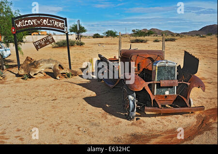 Carcasse de voiture, Solitaire, historiquement Areb, depuis 1848 un petit règlement privé sur le même nommé farm Banque D'Images