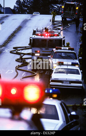 Les véhicules d'URGENCE EN CALIFORNIE Banque D'Images