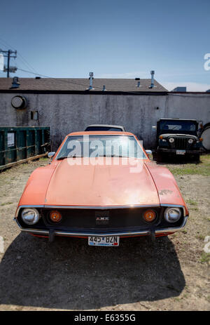 Un Américain 1971 AMC Javelin AMX dans 401 Minneapolis, Minnesota, USA. Banque D'Images