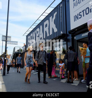 BOXPARK à Shoreditch, London Banque D'Images