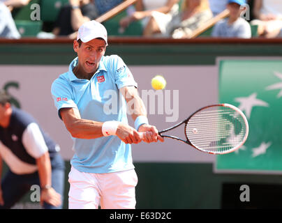 Novak Djokovic (SRB),French Open 2014, Roland Garros, Paris, France Banque D'Images