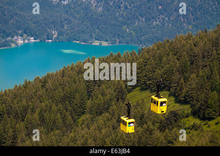 Téléphérique Zwoelfhorn à St Gilgen Autriche près du Wolfgangsee Banque D'Images