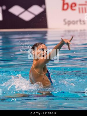 Berlin, Allemagne. 13e Août, 2014. Linda CERRUTI ITA Italie 32e ronde préliminaire SOLO LEN Championnat d'Action Crédit : Synchro Plus Sport/Alamy Live News Banque D'Images