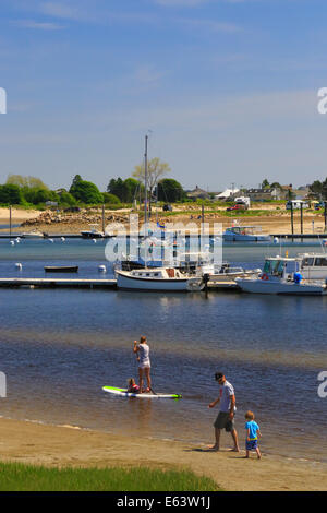 Wells Harbor, Maine, USA Banque D'Images