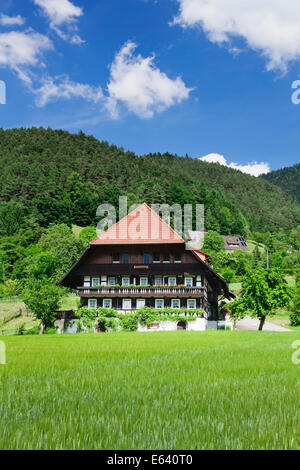 Maison traditionnelle dans la vallée de Gutachtal, Forêt-Noire, Bade-Wurtemberg, Allemagne Banque D'Images