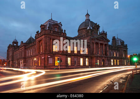 Govan Mairie de nuit. Banque D'Images