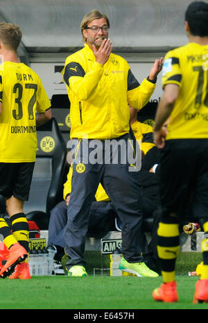 Dortmund, Allemagne. 13e Août, 2014. Football, Allemagne, Supercup, parc Signal Iduna Dortmund : Bor. Dortmund, BVB - FC Bayern München, FCB 2:0 ; Coach JŸrgen, Juergen Klopp (BVB). Credit : UKraft/Alamy Live News Banque D'Images