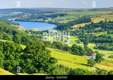 Gouthwaite Campsites Canet-en-Roussillon Nidderdale réservoir près de North Yorkshire Angleterre Banque D'Images