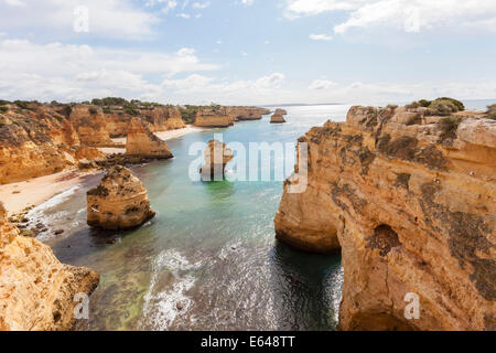 Littoral, Praia da Marinha, Algarve, Portugal Banque D'Images