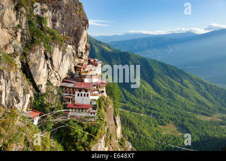 Tigers nid (Taktsang Goemba), la vallée de Paro, Bhoutan Banque D'Images