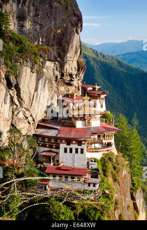 Tigers nid (Taktsang Goemba), la vallée de Paro, Bhoutan Banque D'Images