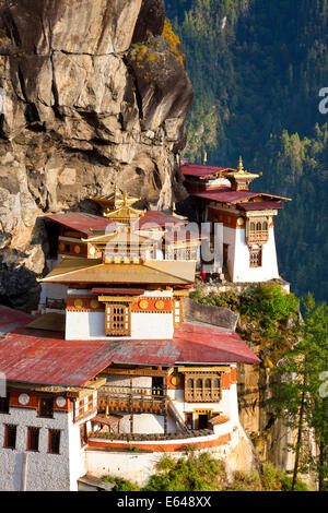 Tigers nid (Taktsang Goemba), la vallée de Paro, Bhoutan Banque D'Images