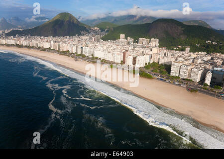 Plage de Copacabana, le Copacabana, Rio de Janeiro, Brésil Banque D'Images