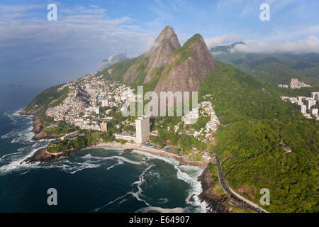 Montagne Dois Irmãos, Ipanema, Rio de Janeiro, Brésil Banque D'Images