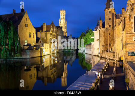 Rosaire Quay, Brugge (Bruges), Flandre occidentale, Belgique Banque D'Images