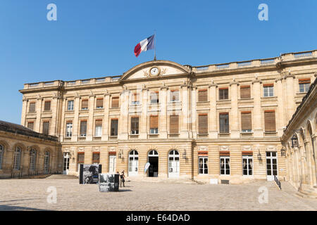 L'hôtel de ville ou à l'Hôtel de Ville, Bordeaux, Gironde, France, Europe Banque D'Images