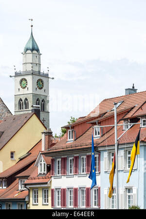 Église de Überlingen sur le lac de Constance (Allemagne) Banque D'Images