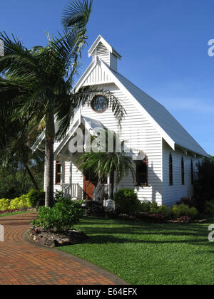 Chapelle de tous les Saints sur Hamilton Island, Grande Barrière de Corail, en Australie. Banque D'Images