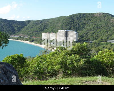 Catseye Beach sur l'île d'Hamilton dans les Whitsunday Islands, de l'Australie. Banque D'Images