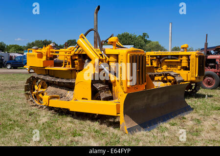 Tracteur à chenilles Caterpillar D2 sur l'affichage Banque D'Images