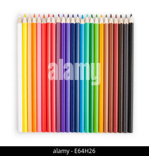 Color pencils isolated Banque D'Images