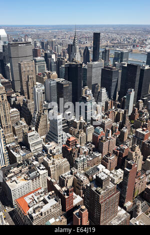 Vue aérienne de Manhattan. New York, États-Unis. Banque D'Images