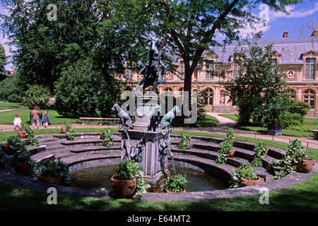 Diane jardin et fontaine de Diane, Château de Fontainebleau, Seine-et-Marne, Ile-de-France, France Banque D'Images