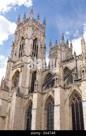 York Minster, clochers. Banque D'Images