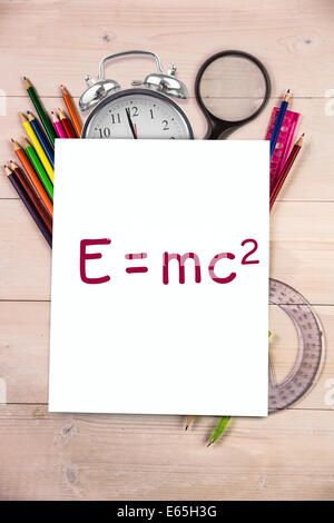 Image composite de la théorie de la relativité Banque D'Images