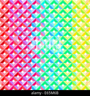 Motif géométrique arc-en-ciel Banque D'Images