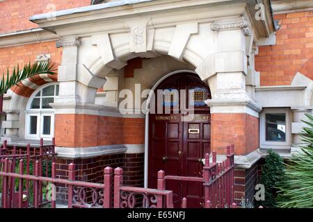 Édifice de la Cour du coroner, Horseferry Road, Westminster, Londres Banque D'Images