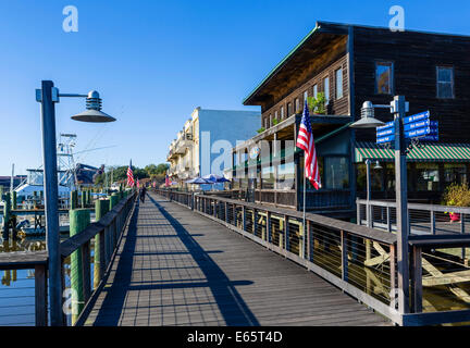 Le front de mer dans le quartier historique de Georgetown, Caroline du Sud, USA Banque D'Images