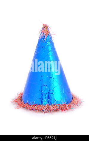 Party hat sur le fond blanc. Isolated on white Banque D'Images