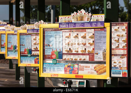 Sonic Drive-in Restaurant, Montana, USA Banque D'Images