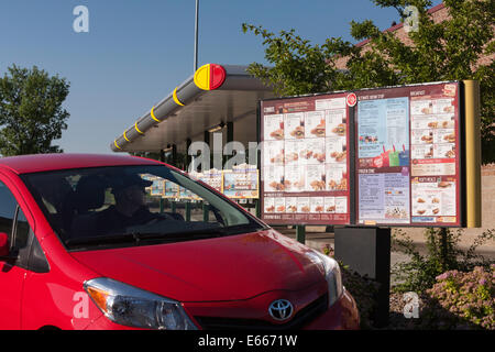 Sonic Drive-in Restaurant, Montana, USA Banque D'Images