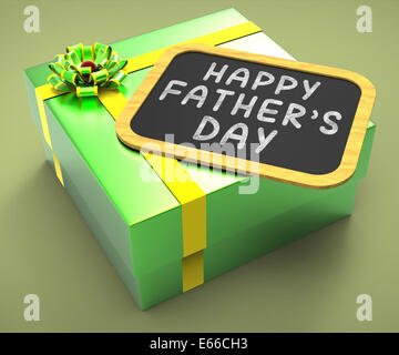 Heureux Pères jours présent montrant des enfants Célébration Occasion ou les jours fériés Banque D'Images