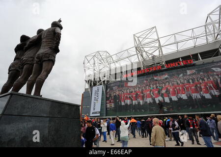 Manchester, UK. 16e Août, 2014. Sur la photo : Le Old Trafford. Samedi 16 août 2014 Re : Premier League Manchester United v Swansea City FC à l'Old Trafford, Manchester, Royaume-Uni. Credit : D Legakis/Alamy Live News Banque D'Images