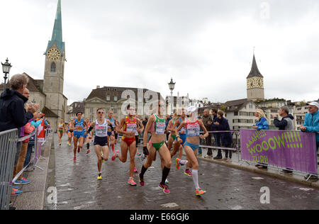 Zurich, Suisse. 16e Août, 2014. Participe à des athlètes femmes Marathon au Championnats d'Europe d'athlétisme 2014 à Zurich, Suisse, 16 août 2014. Photo : Rainer Jensen/dpa/Alamy Live News Banque D'Images